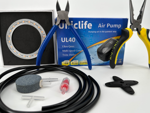 Air line, Connectors, Air Pumps, Lights and Hydro Accessories