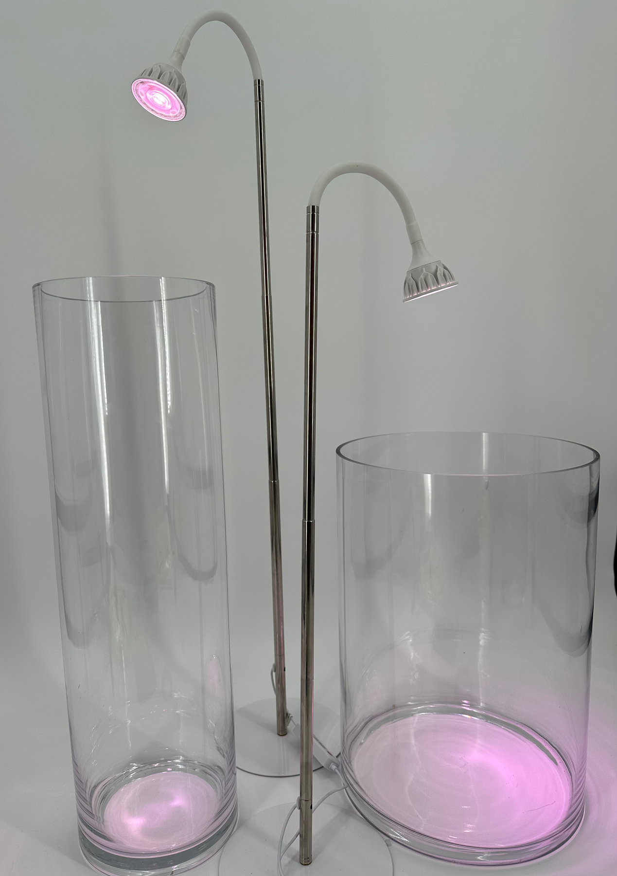 free standing plant grow lights Plant Daddy LED Free Standing Plant Light With Timer, 21 Inch and 28 I
