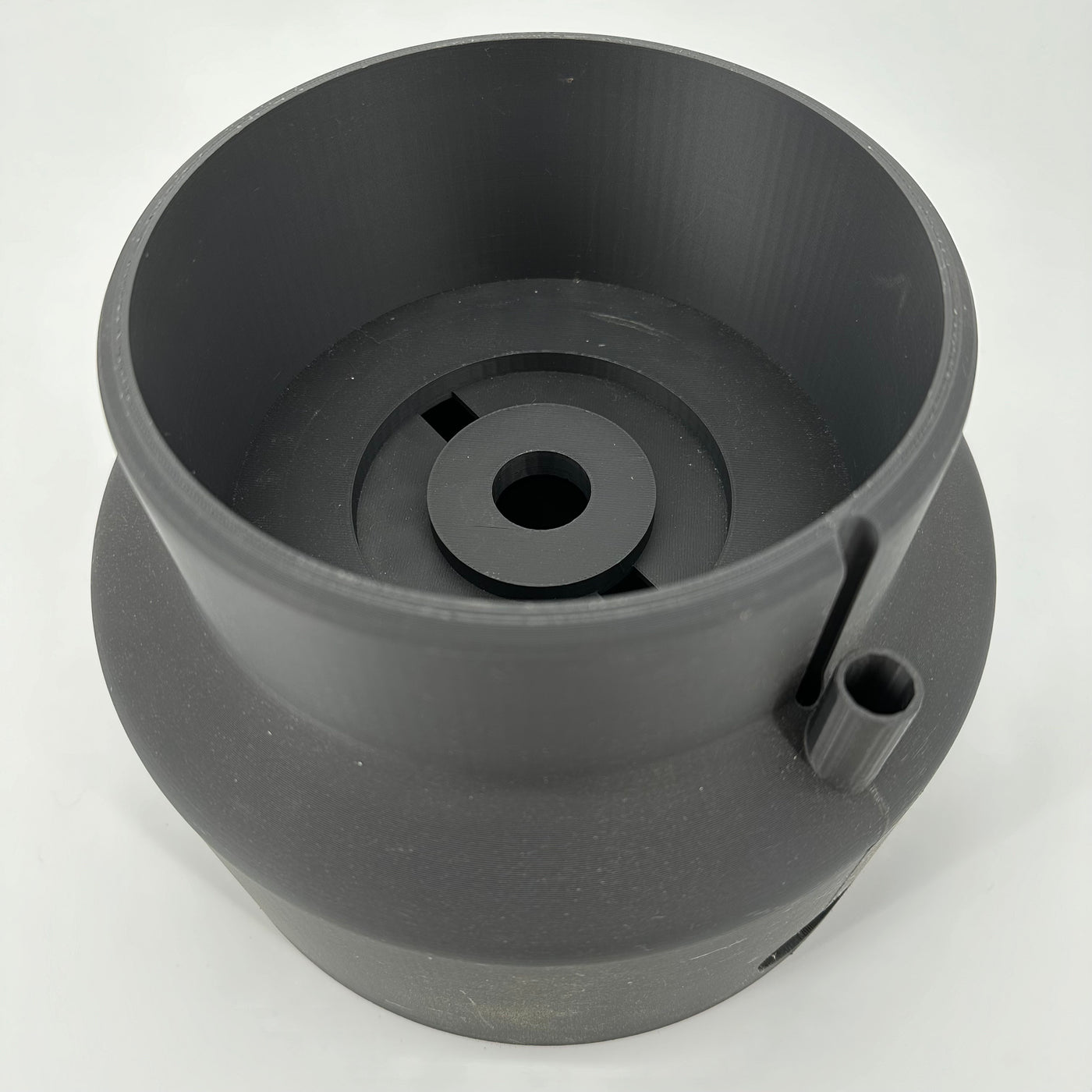 ITEM #  001 - Black Matte 3-D Printed Hydro Base and Bowl 6in opening -  $139.95 now $49.95 CLEARANCE ALL SALES FINAL!