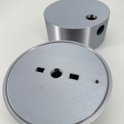 ITEM #  003 - Silver Sheen 3-D Printed Hydro Base and Bowl - 4in opening -  $139.95 NOW $49.95- CLEARANCE ALL SALES FINAL!