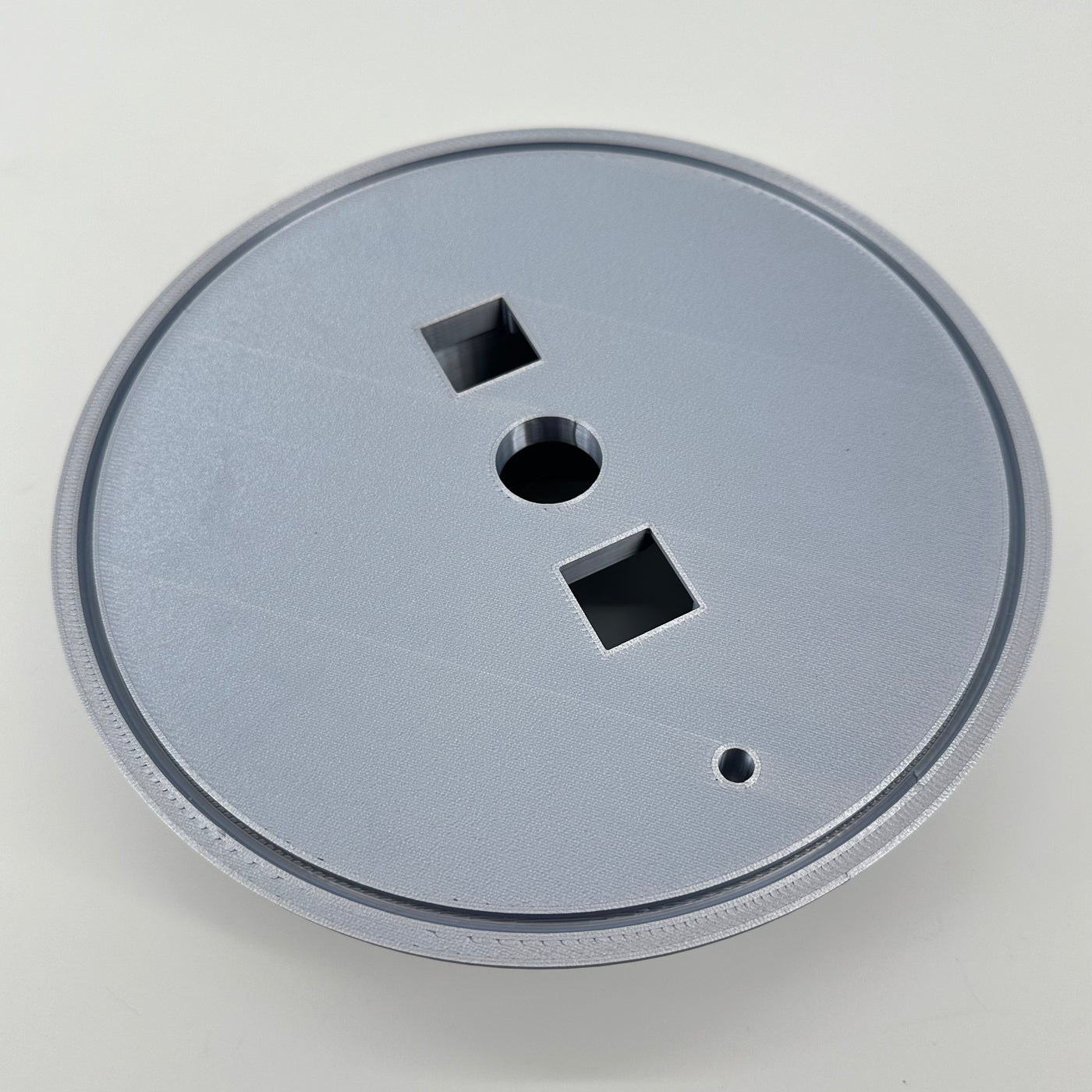 ITEM #  016  Matte Silver 3-D Printed Hydro Base 4in opening  -  $59.95 now $24.95 CLEARANCE ALL SALES FINAL!