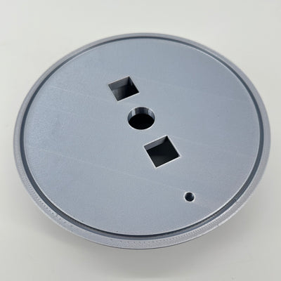 ITEM #  016  Matte Silver 3-D Printed Hydro Base 4in opening  -  $59.95 now $24.95 CLEARANCE ALL SALES FINAL!