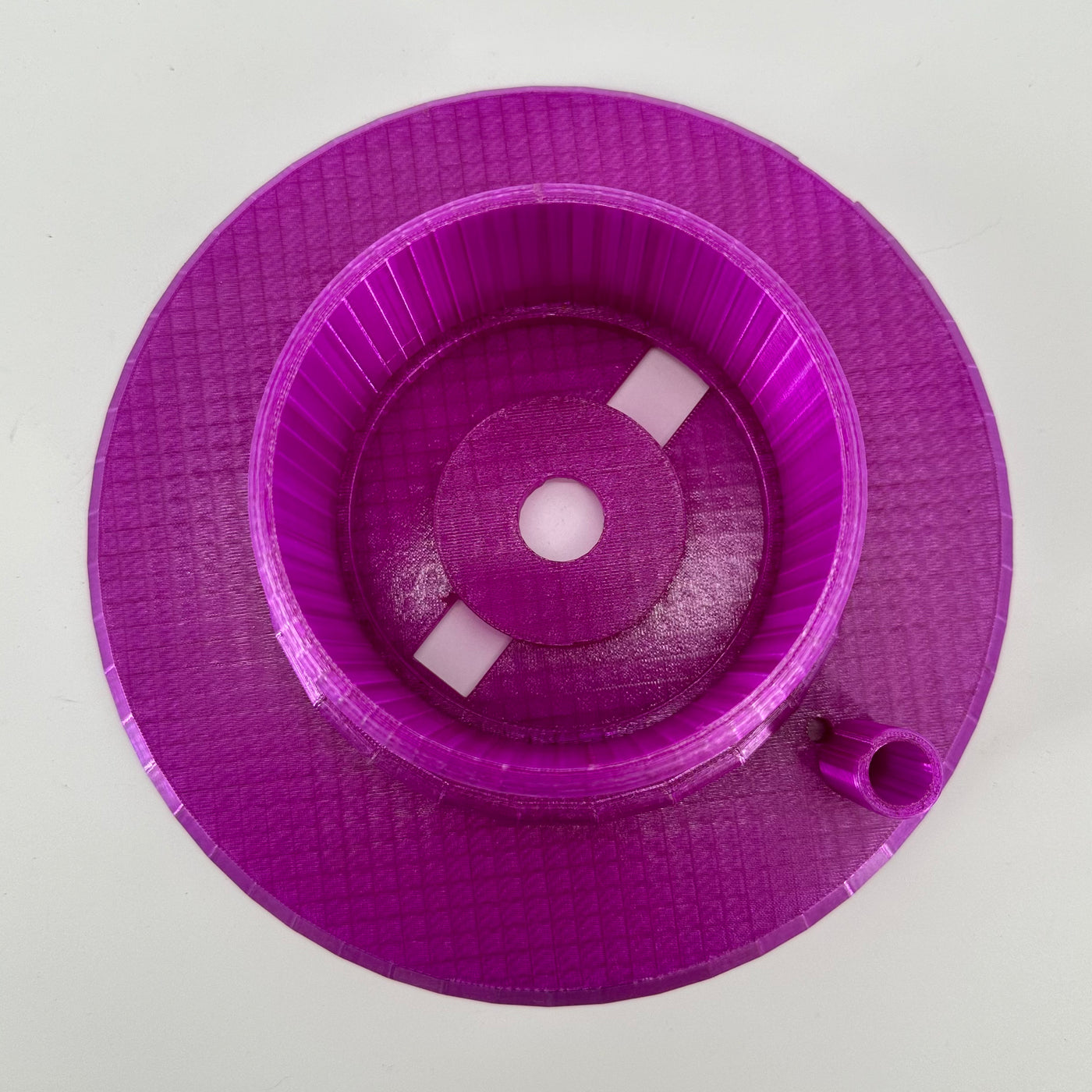 ITEM #  024 Fuchsia 3-D Printed Hydro Base 4in opening  -  $49.95 now $19.95 CLEARANCE ALL SALES FINAL!