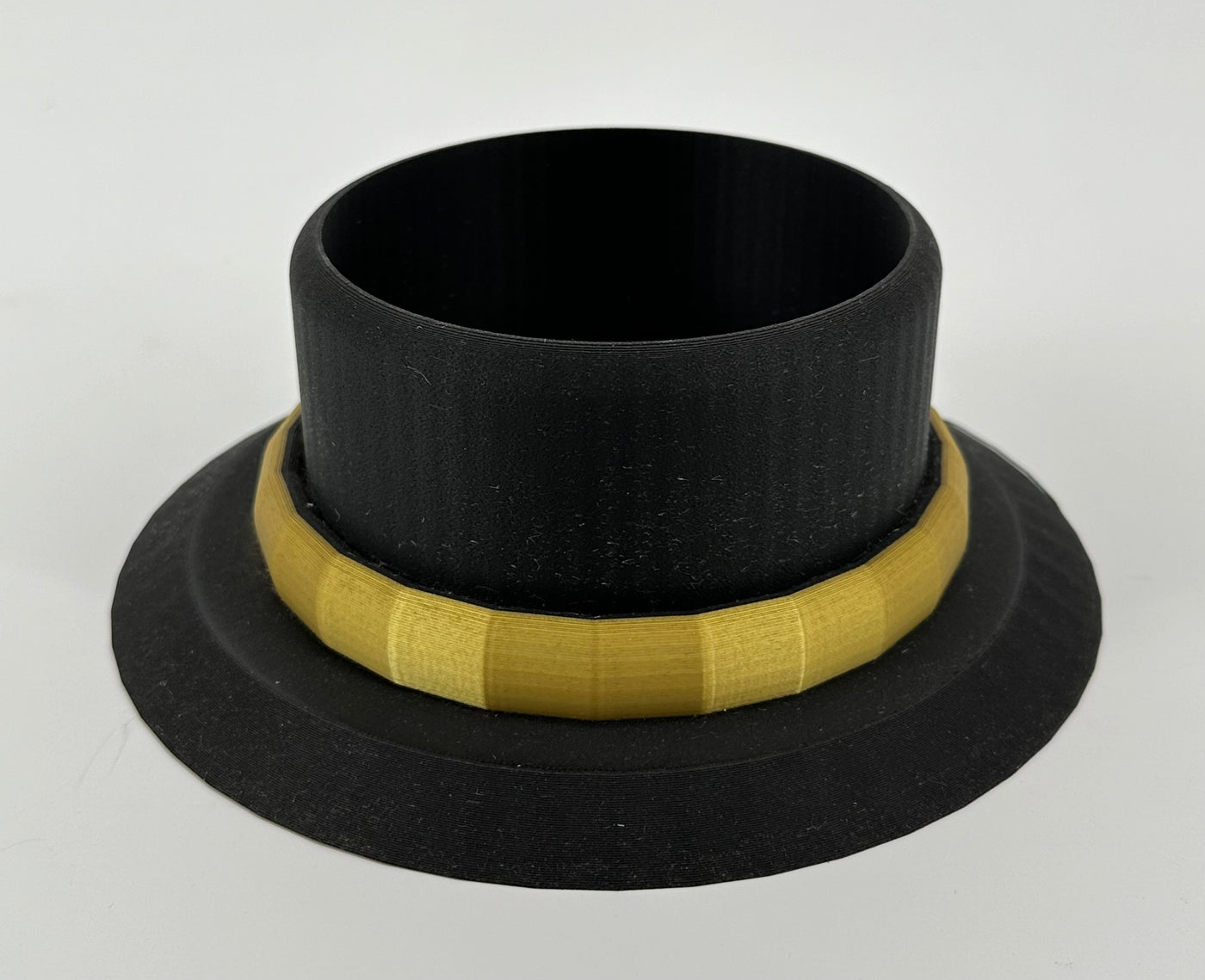 ITEM #  026, Black with Gold 3-D Printed Hydro Base 4in opening  -  $49.95 now $19.95 CLEARANCE ALL SALES FINAL!