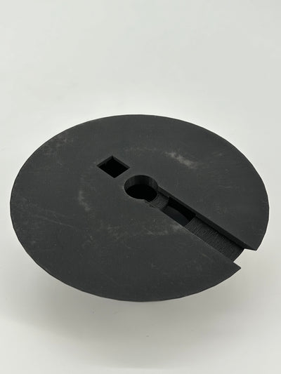 ITEM #  026, Black with Gold 3-D Printed Hydro Base 4in opening  -  $49.95 now $19.95 CLEARANCE ALL SALES FINAL!
