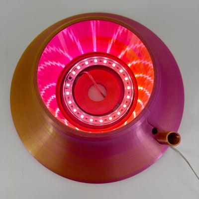 ITEM #  028  Orange, Fuchsia, Yellow 3-D Printed Hydro Base 4in opening, 4x18in cylinder, Hydro Light  -  $94.95 now $47.95 CLEARANCE ALL SALES FINAL! $94.95 Now $47..95