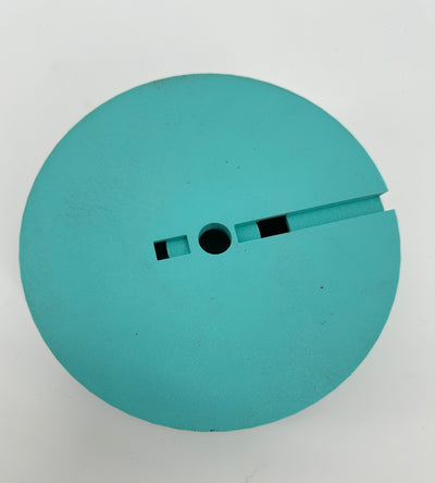 ITEM #  032 Teal with Black,  3-D Printed Hydro Base 6 1/8in opening  -  $59.95 now $24.95 CLEARANCE ALL SALES FINAL!