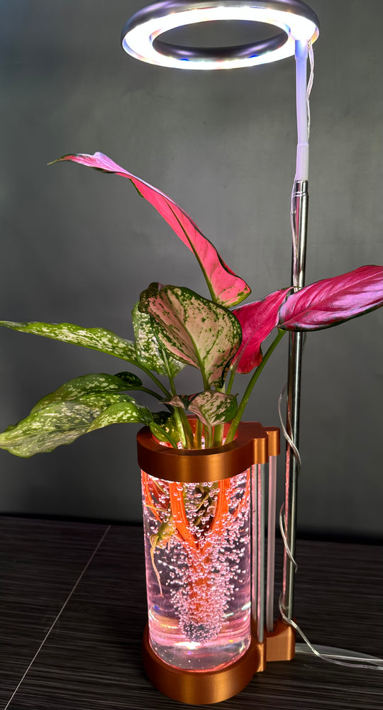 PLANT DADDY GRO G2-SQUIRT Desk Top Hydroponic System (With Plant Stand) – FREE FREIGHT – LAUNCH SALE: Save $10 (Now $89.95, Was $99.95)