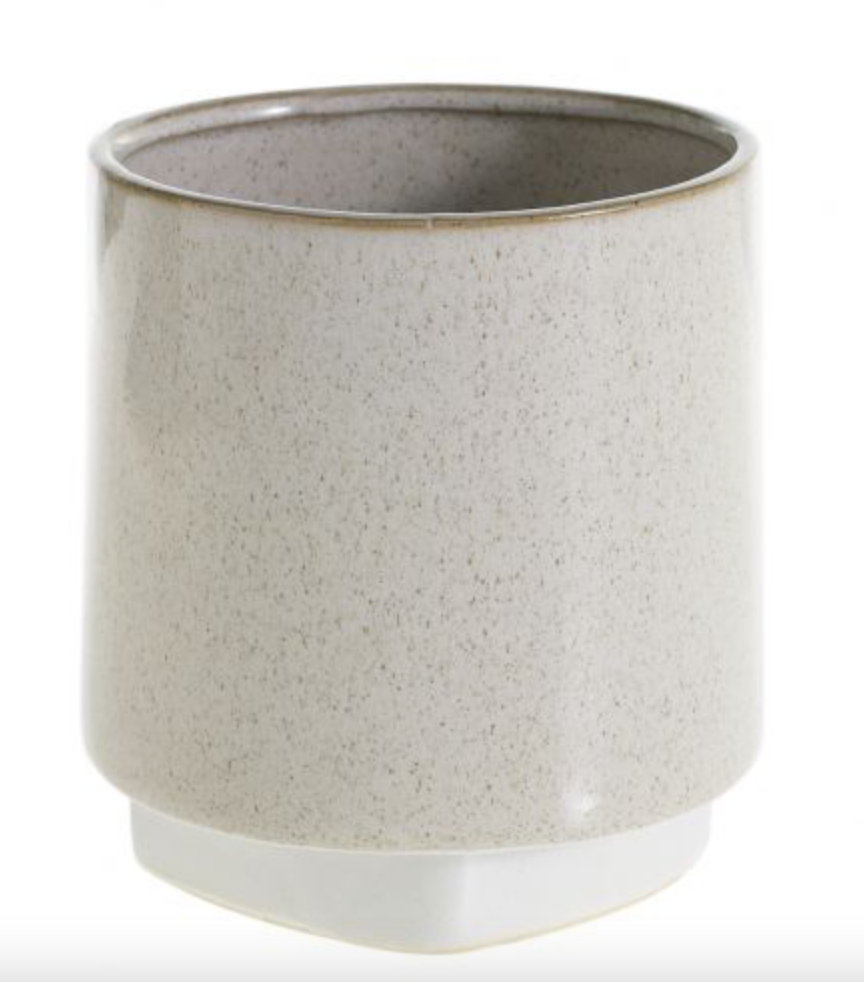 PlantDaddy Croix Pot Off White 4.5 Inch Opening