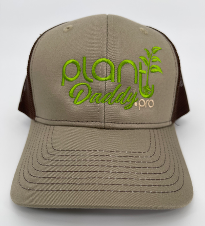 Plant Daddy Trucker Hat Khaki/Coffee
